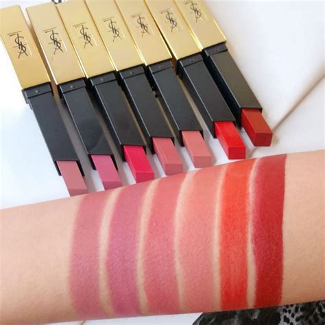 ysl the slim swatches|YSL the slim matte lip.